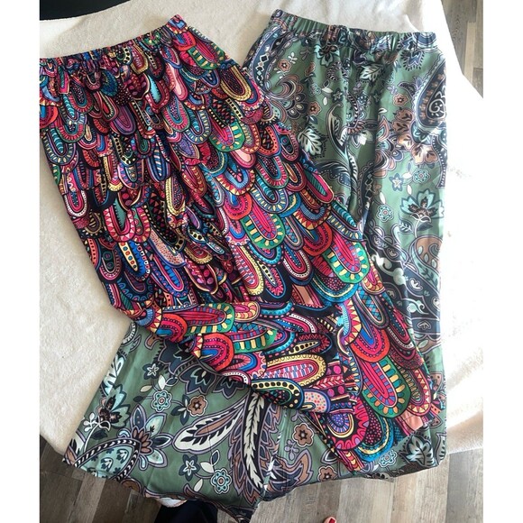 2 pairs of casual/palozzo pants sz xl - Picture 1 of 5
